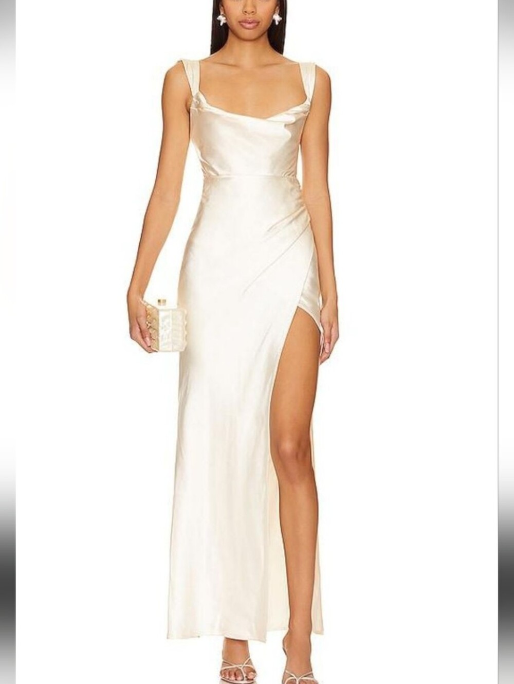 Runaway the Label women’s Havanna Satin Ivory gown size S new with tags